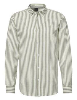 John Devin Langarmhemd Regular Fit Streifenhemd mit Button-down-Kragen, aus reiner Baumwolle