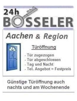 Bosseler Schlüsseldienst Aachen öffnet Tür und Schloss - Aachen