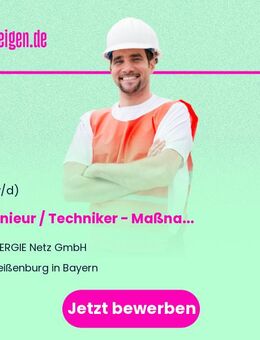 Ingenieur / Techniker (m/w/d) - Maßnahmenplanung im Stromnetz - Weißenburg (Bayern)
