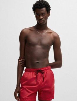 HUGO Badehose Haiti mit Markenschriftzug auf der Kordel