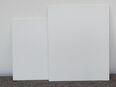 Regal- o. Einlegeböden, 57 x 47 cm, 2- Stück, weiß beschichtet mit umlaufender Sicht-Kante in 84359