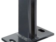 Alberts Pfostenträger, zum Aufschrauben, für Zaunpfosten 60x40 mm für Doppelstabmatten, Platte 150x80 mm
