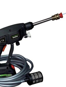 MediaShop Akku-Druckreiniger Hammersmith HydroBlast, Druck max: 7 bar, 150 W, (11 tlg), Funktioniert mit Gartenschlauch, Wasserhahn oder Eimer