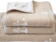 Dyckhoff Handtuch Set Maritim, Nautic, Frottier (Set, 3-St), 2 Handtücher (50x100 cm), 1 Duschtuch (70x140 cm)