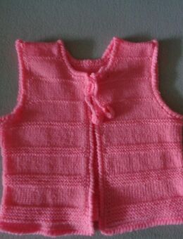 Hübsches ärmelloses Baby-Bolero für Mädchen, Handarbeit, NEU - Hünxe