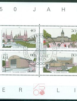 Berlin Block 8 mit Ersttagsstempel (772-75) - Porta Westfalica Zentrum