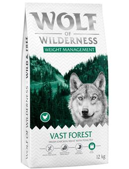 Wolf of Wilderness "Explore The Vast Forests" Weight Management - getreidefrei - Sparpaket: 2 x 12 kg neue Rezeptur