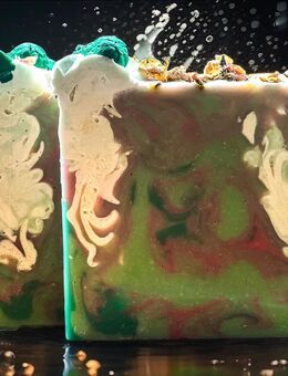 Olivenölseife „Gurke und Rose“ ❤️5,99€/100g❤️ - Weimar