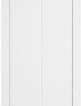 INOSIGN Garderobenschrank Basic Breite 78, Höhe 187 cm, moderne Rahmenoptik, Metallgriff, Kleiderstange, 2 Einlegeböden