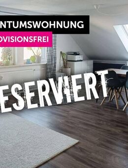 Dachgeschosswohnung mit Balkon und Blick ins Grüne, Doppelgarage, 2 Keller, nähe Bahnhof Burgwedel - Burgwedel