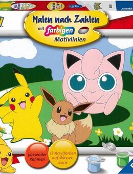 Ravensburger Malen nach Zahlen Pokémon Abenteuer, Made in Europe