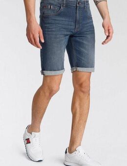 H.I.S Jeansshorts DEYO gerader Schnitt, Used-Waschung, niedrige Leibhöhe