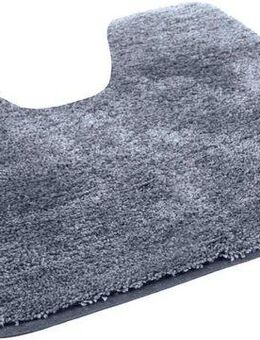 KiNZLER Badematte Chaozhou, Höhe 20 mm, rutschhemmend beschichtet, fußbodenheizungsgeeignet, Polyester, WC-Vorleger mit Ausschnitt, Badteppich, Uni Farben, weich, als rechteckig, rund & Set erhältlich