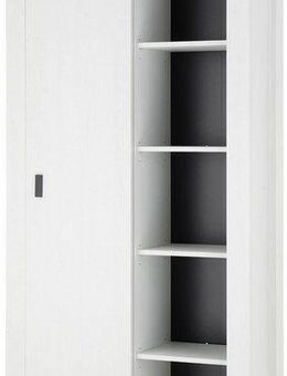 Home affaire Regal SHERWOOD, modernes Holz Dekor, mit Scheunentorbeschlag aus Metall, Höhe 201 cm