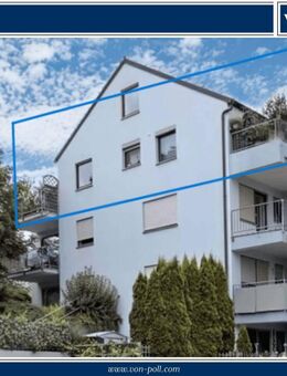 3-Zimmer-Dachgeschosswohnung mit zusätzlicher Galerieebene, Balkon, Terrasse, Garage, Fernsicht - Aalen