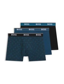 BOSS Boxershorts Boxer Brief 3P Power Design (3-St) mit 2x Uni und 1x Muster