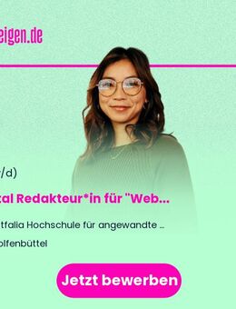 Digital Redakteur*in (m/w/d) für "Web & Content Strategy" - Wolfenbüttel