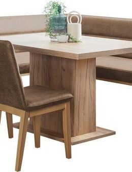 Home affaire Eckbankgruppe Beluna + Cross Essecke Sitzgruppe Eckbank Küchenbank BESTSELLER, (Set, 4-tlg., Eckbank, 2 Stühle und Tisch), Sitzgruppe Esszimmer Stühle Tisch und Bank bequem gepolstert