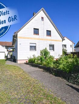 Vermietetes 2 Familienhaus mit Garage, Garten und Terrasse in ruhiger Wohnlage von Messel! - Messel