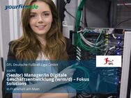 (Senior) Manager/in Digitale Geschäftsentwicklung (w/m/d) – Fokus Solutions - Frankfurt (Main)