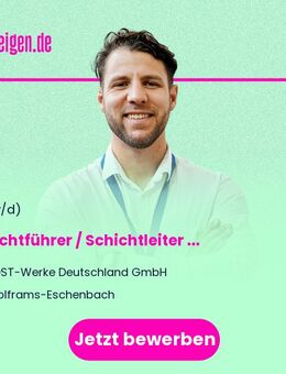 Schichtführer / Schichtleiter Produktion - Wolframs-Eschenbach