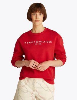 Tommy Hilfiger Sweatshirt MDRN REG CORP LOGO C-NK SWTSHRT mit Logoschriftzug