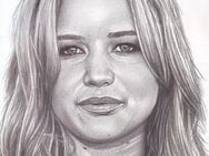 Jennifer Lawrence - Portrait (Originalzeichnung) - Rodgau
