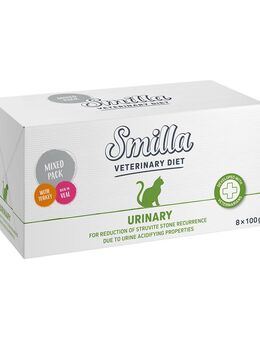 Smilla Veterinary Diet Mixpaket 8 x 100 g - Urinary: Pute + Kalb