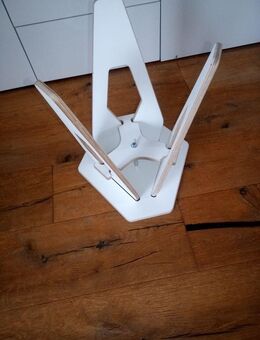 kleiner Hocker, skandinavisches Design, Holz, weiß, neu - Leipzig Nordwest