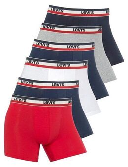 Levi's® Boxershorts Men Sportswear Logo Boxer (Packung, 6er-Pack) mit Logo-Bund